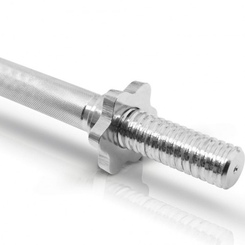 Gorilla Sports Súprava tyčí so závitom, 35 cm, 2 ks, strieborná