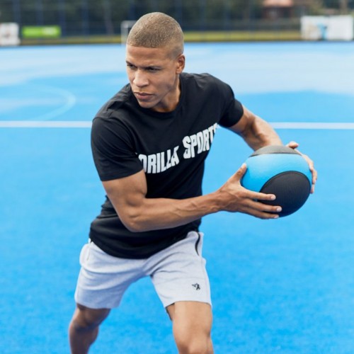 Gorilla Sports Medicinbal, zelený/čierny, 2 kg