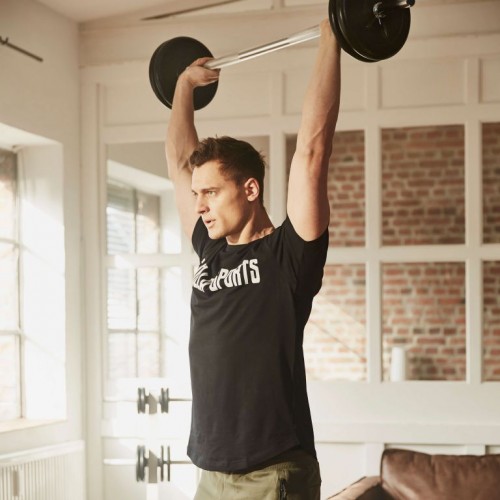 Gorilla Sports Činková tyč, chróm, 120 cm