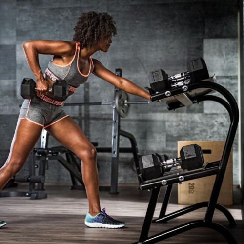 Gorilla Sports Šesťhranná pogumovaná činka, 6 kg