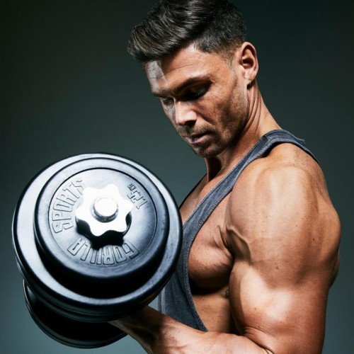 Gorilla Sports Jednoručný činkový nakladací set, 2 x 10 kg