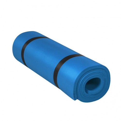 Gorilla Sports Podložka na jogu, 190 x 60 cm, tmavo modrá