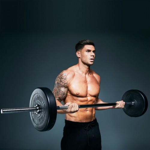 Gorilla Sports Činkový kotúč z plastu, výplň cement, 15 kg