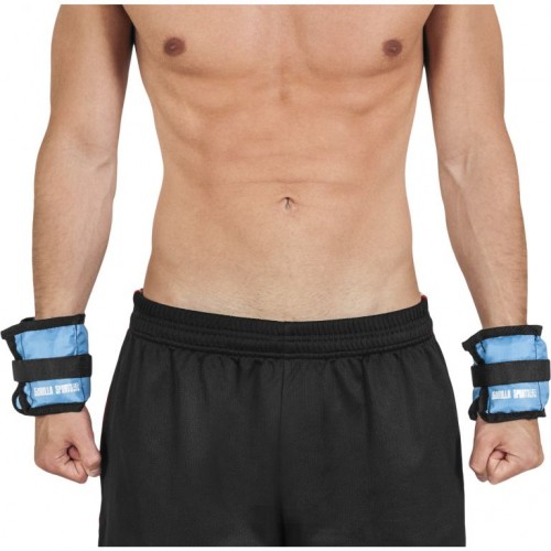 Gorilla Sports Záťažové manžety, modré, 2 x 0,5 kg