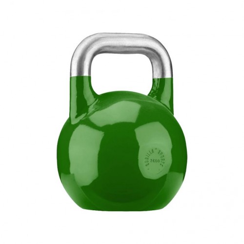 Gorilla Sports Súťažný kettlebell, zelený, 24 kg