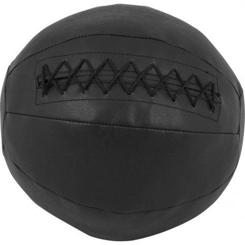 Gorilla Sports Kožený medicinbal, 4 kg, čierny Gorilla Sports Kožený medicinbal, 4 kg, čierny