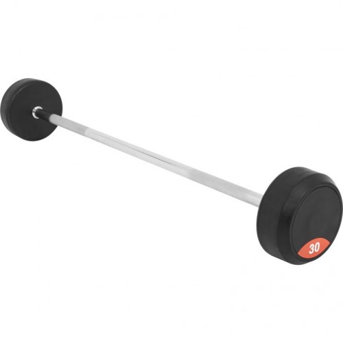 Gorilla Sports Činka s gumovými kotúčmi, 30 kg