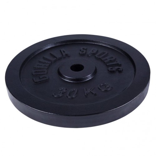 Gorilla Sports Liatinový záťažový kotúč, 30 kg