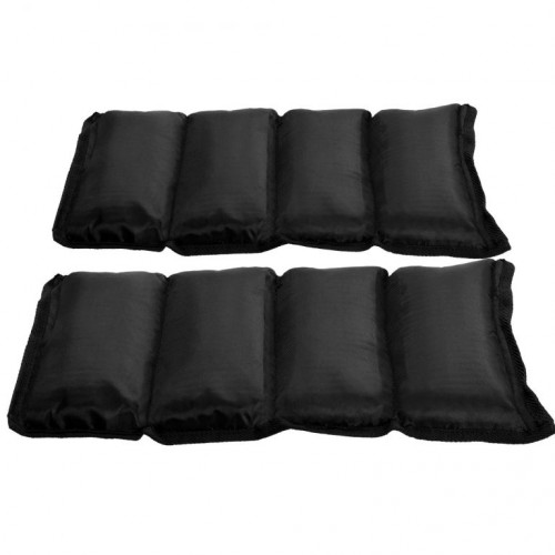 Gorilla Sports Záťažové manžety, čierne, 2 x 2,5 kg