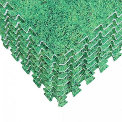 Gorilla Sports Sada ochranných podložiek, tráva, 8 ks