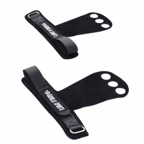 Gorilla Sports Mozoľníky Grips, 2 kusy, S, čierne Gorilla Sports Mozoľníky Grips, 2 kusy, S, čierne