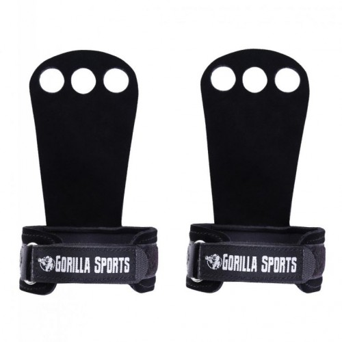 Gorilla Sports Mozoľníky Grips, 2 kusy, M, čierne Gorilla Sports Mozoľníky Grips, 2 kusy, M, čierne