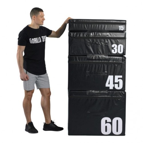 Gorilla Sports Jump Box čierny, 45 cm Gorilla Sports Jump Box čierny, 45 cm