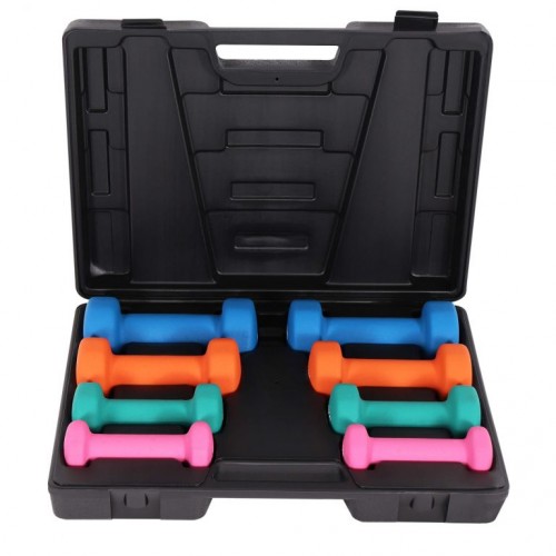 Gorilla Sports Sada posilňovacích činiek v kufri, 10 kg