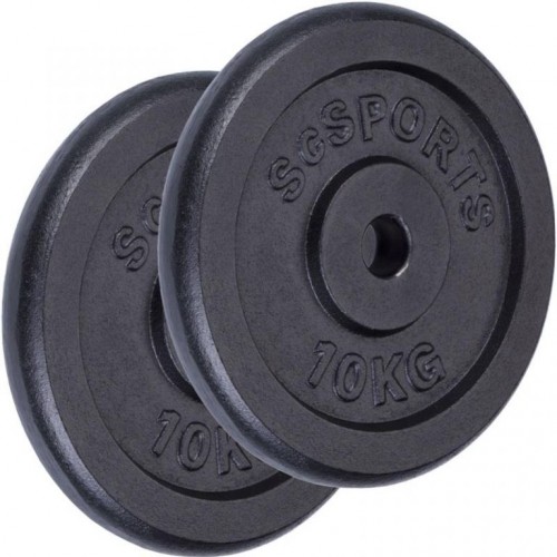 SCSports Liatinové kotúče, 2 x 10 kg