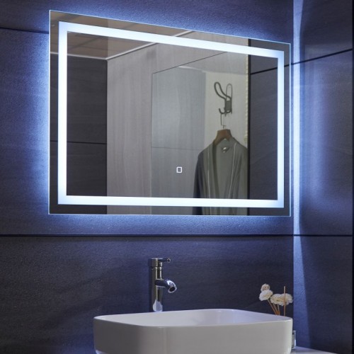AQUAMARIN kúpeľňové zrkadlo s LED osvetlením, 90 x 60 cm AQUAMARIN kúpeľňové zrkadlo s LED osvetlením, 90 x 60 cm