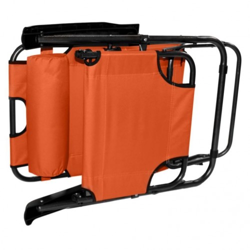 Skladacie záhradné ležadlo - oranžové