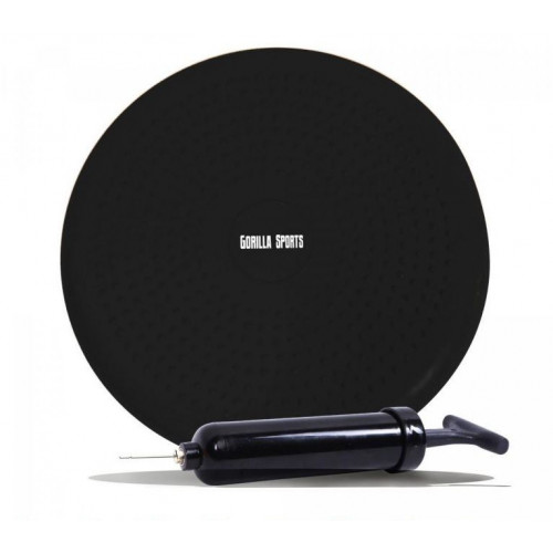 Gorilla Sports Balančná masážna podložka, čierna