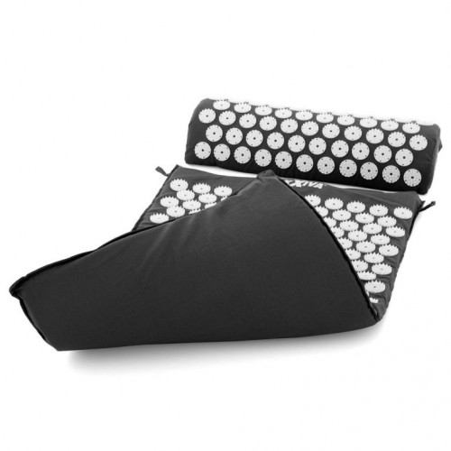 MAXXIVA Akupresúrna podložka s vankúšom, 75x42 cm, čierna