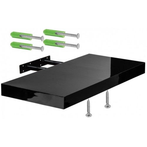 Stilista nástenná polica Volato, 80 cm, tmavé drevo