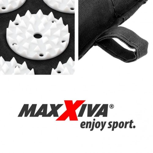 MAXXIVA Akupresúrna podložka s vankúšom, 130 x 50 cm, čierna