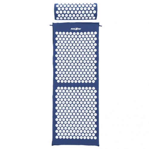 MAXXIVA Akupresúrna podložka s vankúšom, 130 x 50 cm, modrá