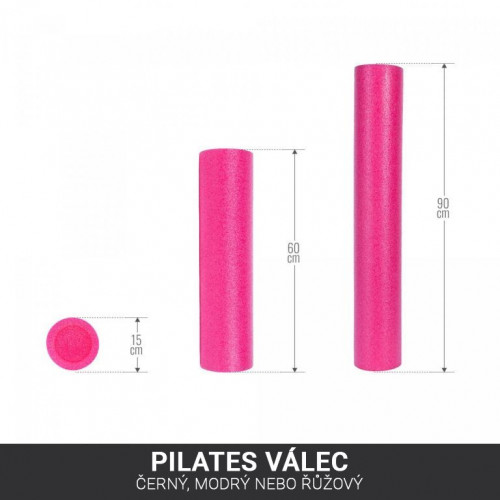 Gorilla Sports Pilates valec 90 x 15 cm, ružový