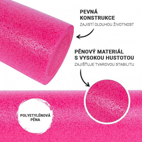 Gorilla Sports Pilates valec 60 x 15 cm, ružový Gorilla Sports Pilates valec 60 x 15 cm, ružový