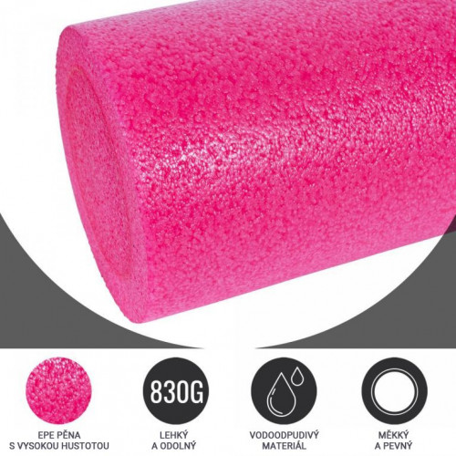 Gorilla Sports Pilates valec 60 x 15 cm, ružový Gorilla Sports Pilates valec 60 x 15 cm, ružový
