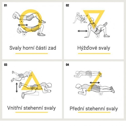 Gorilla Sports Fasciálny valec, čierny, 29 cm