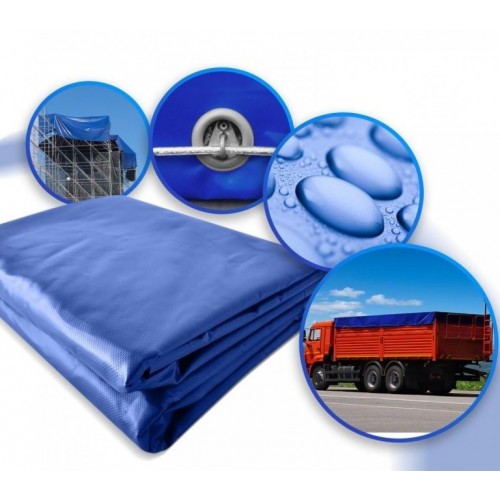 JAGO Plachta 650 g/m², hliníkové oká, modrá, 4 x 8 m