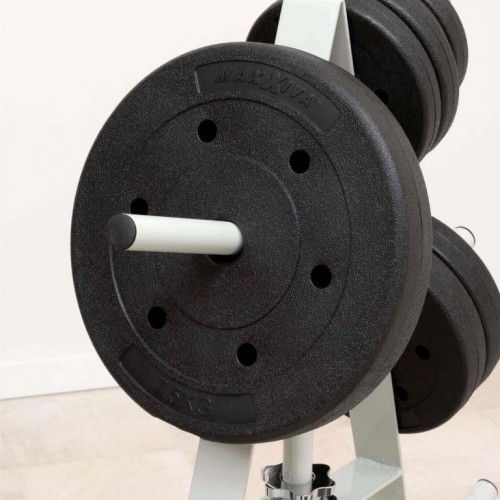 MAXXIVA sada závaží 4 x 7,5 kg, cement, čierna