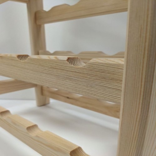 Drevený stojan na víno na 24 fliaš, 44 × 90 × 25 cm, česká