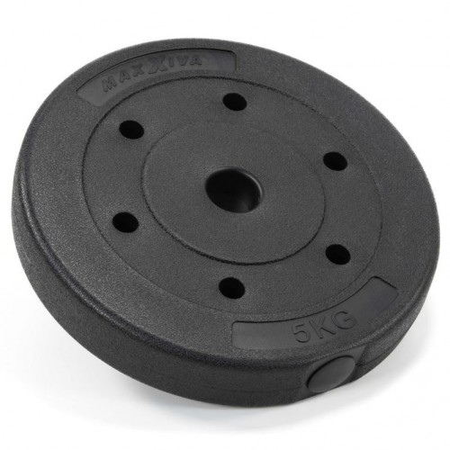 MAXXIVA sada závažia 6 x 5 kg, cement, čierna