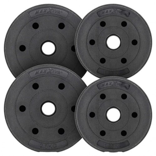 MAXXIVA sada závažia 7,5 kg, cement, čierna, 4ks