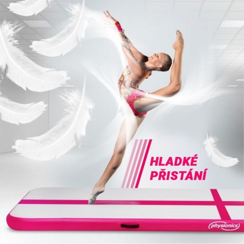 PHYSIONICS Nafukovacia žinienka 400 x 100 x 10 cm, ružová