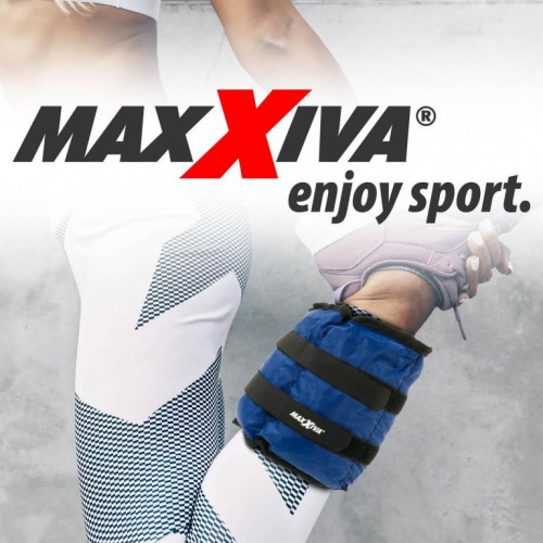 MAXXIVA záťažové manžety, 2 x 4 kg, modrá