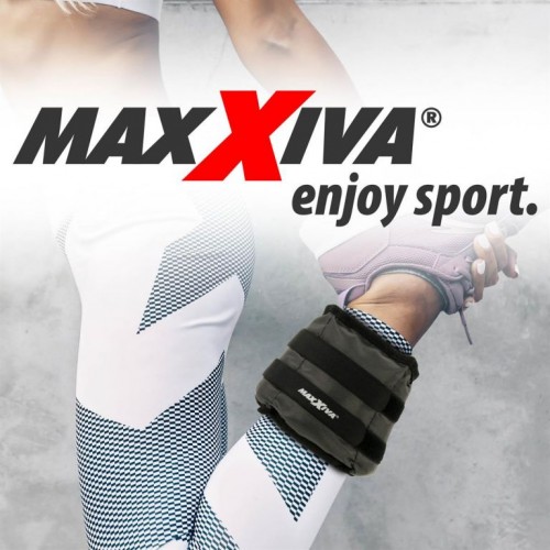 MAXXIVA záťažové manžety, 2 x 1,5 kg, šedá
