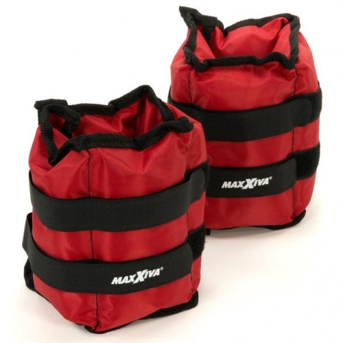 MAXXIVA záťažové manžety, 2 x 2 kg, červená