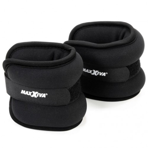 MAXXIVA záťažové manžety 2 x 0,5 kg, čierne