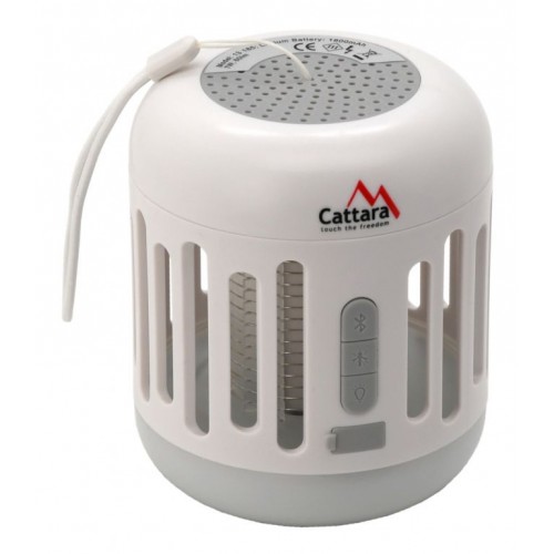 Cattara svietidlo nabíjacie s bluetooth + UV lapač hmyzu