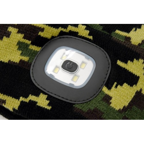 Cattara čiapka ARMY s LED svietidlom, USB nabíjanie