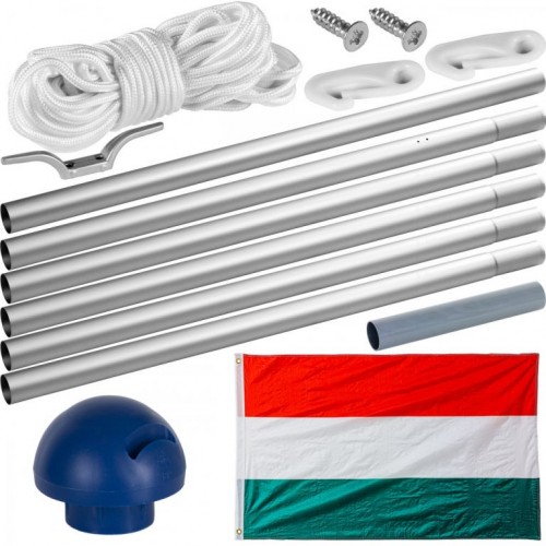 FLAGMASTER vlajkový stožiar s vlajkou, Maďarsko, 650 cm