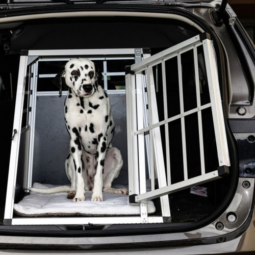 Hliníkový prepravný box pre psov, 54 × 69 × 50 cm, veľ. M