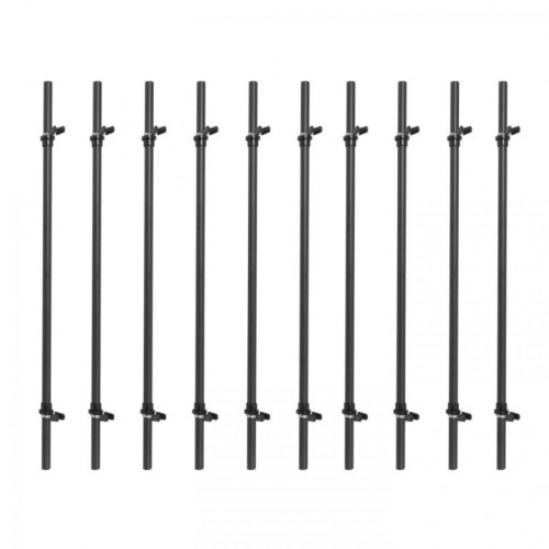 Gorilla Sports Súprava plastových činkových tyčí, 10 ks, 130 cm