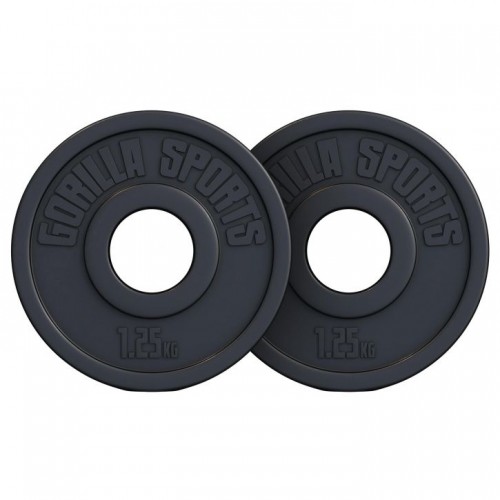Gorilla Sports Sada záťažových kotúčov 2 x 1,25 kg