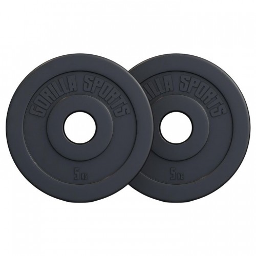 Gorilla Sports Sada záťažových kotúčov 2 x 5 kg