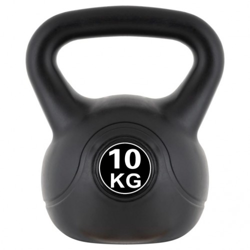 MAXXIVA kettlebell činka, čierna, 10 kg