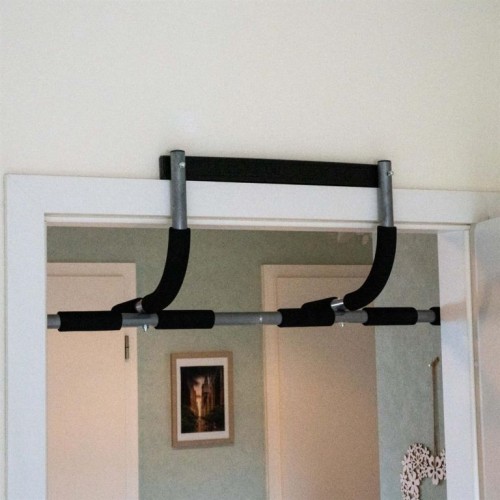 MAXXIVA samovzperná závesná hrazda, strieborná, 93 x 28 cm