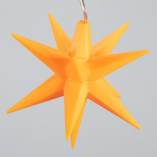 Vianočné LED hviezdy - oranžové, 10 LED Vianočné LED hviezdy - oranžové, 10 LED